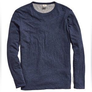 Faherty Luxe Heather Reversible Long-Sleeve T-Shirt - Men's XL in Excellent Cond